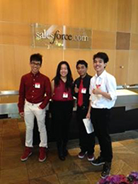 High School Students at Salesforce