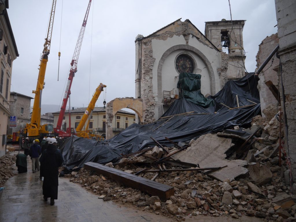 Monks of Norcia - Norcia after earthquake