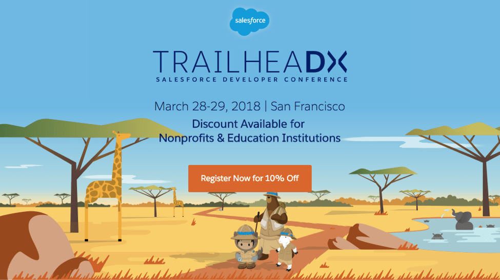 Join TrailheaDX and connect with your sys admin peers and nonprofit community members on Salesforce for Nonprofits, NPSP and tech for good.