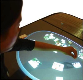 This is the Dialog Table. It was installed in the Walker Art Center in Minneapolis. 