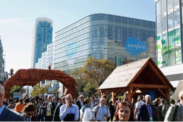 Bay Area nonprofit Cool Effect engages with attendees of Dreamforce on November 7, 2017 in San Francisco. (Photo by Lachlan Cunningham/Getty Images for Cool Effect)