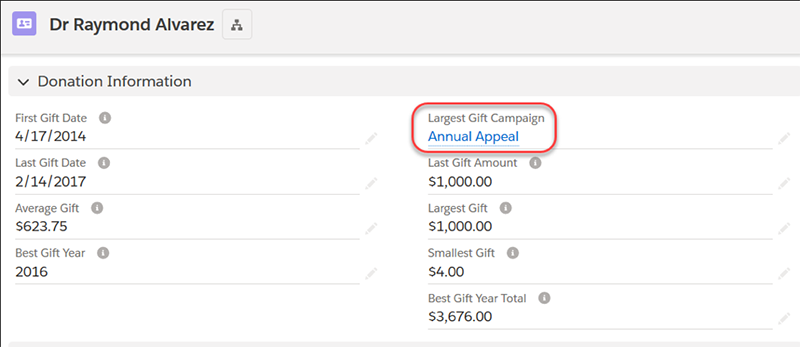 Donation rollup - customize your Salesforce reporting