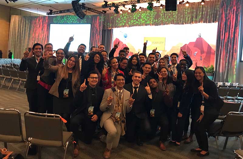 Dreamforce '17 Year Up attendees enjoy an Equality Keynote