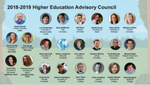 2018-2019 Higher Education Advisory Council