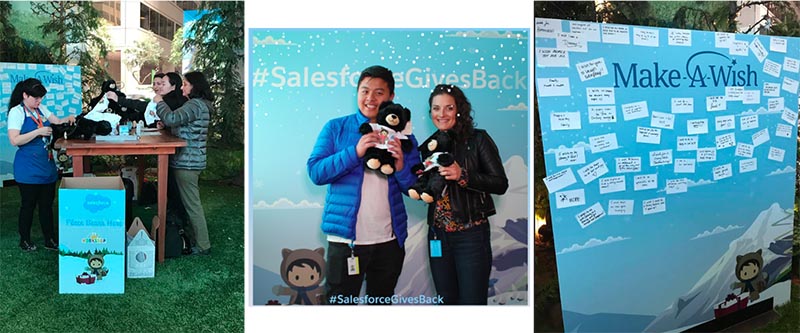 Giving Tuesday employee engagement volunteer event at Salesforce