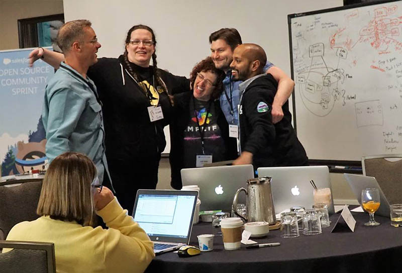 The Salesforce community is like a big family, and we get together 4 times a year to collaborate on open source software for education institutions like yours. 