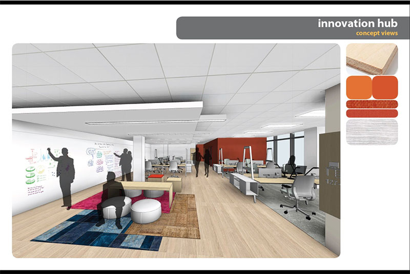 A conceptual view of the CARE Atlanta Global Innovation Hub.