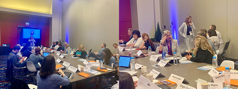 Senior leaders in nonprofit marketing gathered for an innovation exercise over lunch at Connections 2019 in Chicago. 