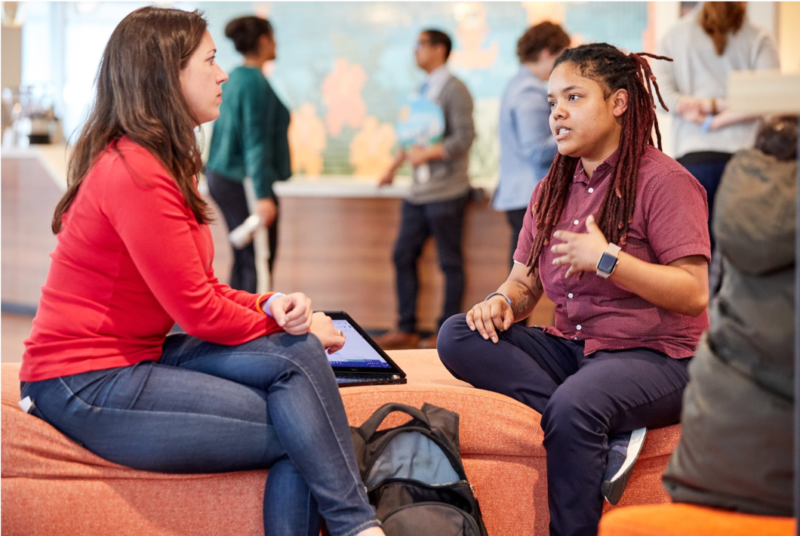 A mentoring session hosted at Salesforce