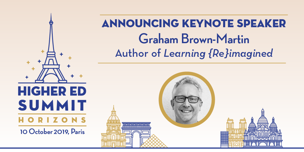 Announcing Graham Grown-Martin as Higher Ed Summit Horizons Speaker