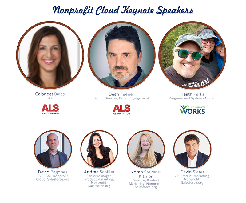 Salesforce.org Nonprofit Cloud Dreamforce 2019 Keynote Speakers