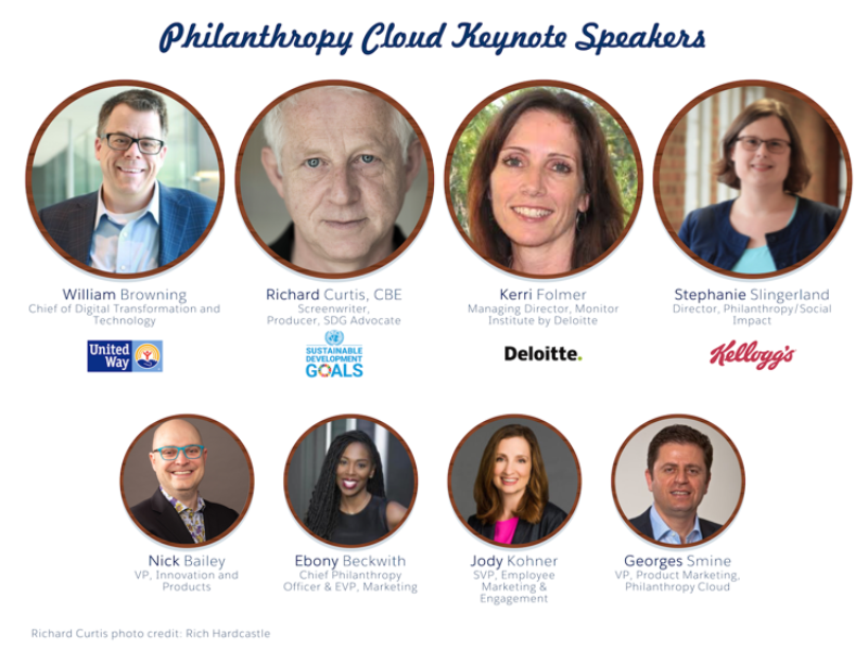 Salesforce.org Philanthropy Cloud Dreamforce keynote speakers
