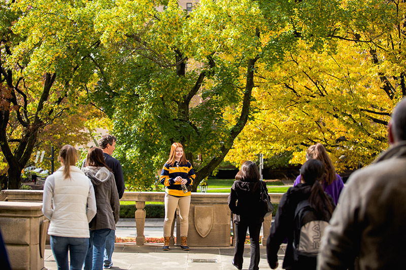 University of Pittsburgh campus tour. Photo credit: University of Pittsburgh