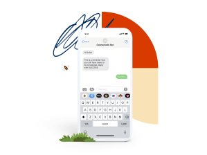 ConnectedU chatbot on a mobile device
