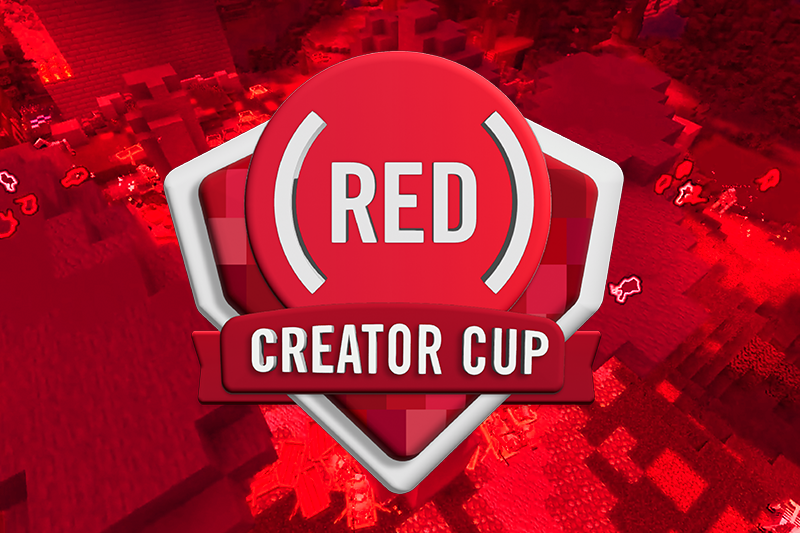 A photo of the (RED) Creator Cup logo