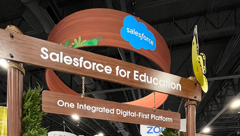 Salesforce for Education sign
